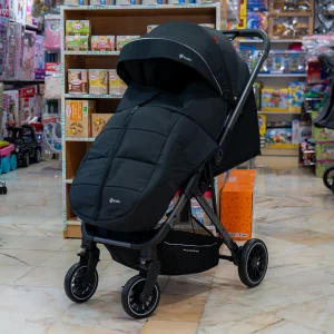 Poussette Kidilo Noir – Réversible, Compacte et Pliable avec Cache Soleil