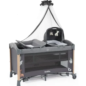 Lit Cododo Multifonction avec Couffin Deluxe Gris – Kidilo