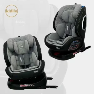 Siège auto naissance à 12 ans Rotatif- Isofix Grp 0/1/2/3 – Gris