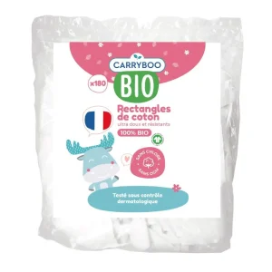 Carryboo rectangles de coton bio 180 rectangles