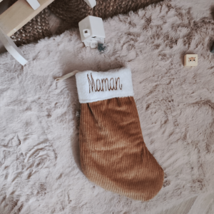 La botte de Noël en Velours