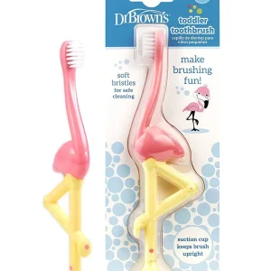 Dr. Brown&rsquo;s Brosse à dents 1-4A – Flamant Rose