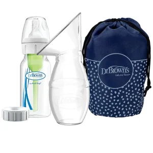 Dr. Brown&rsquo;s Tire-lait en Silicone + Biberon 120ml Col Étroit