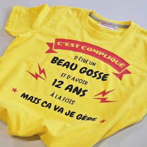 T-shirt – c’est compliqué d’être un beau gosse