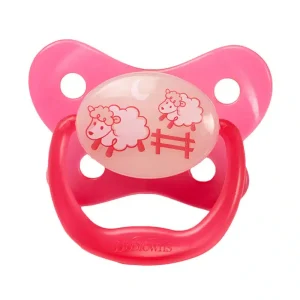 Dr. Brown&rsquo;s Pack de 2 Sucettes Glow in the Dark Stage1 0-6M – Pink