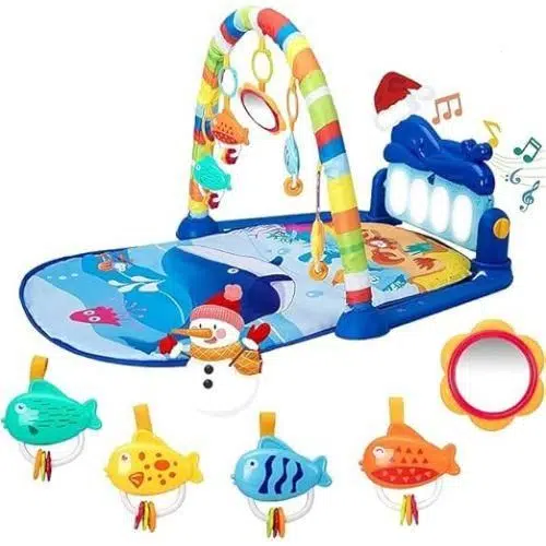 Tapis Musical d’Éveil Huanger – Piano et Hochets Bébé – Image 2