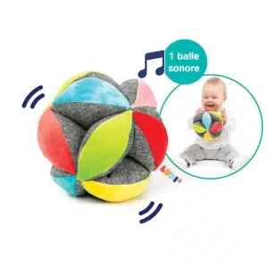 Ludi Balle de préhension Multicolore – Éveil sensoriel dès 6 mois