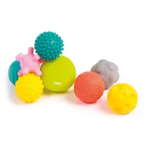 Ludi 8 balles d’éveil multicolore