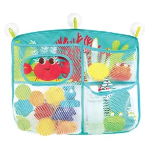 Ludi Organisateur Bleu – Filet de Rangement Bain avec Ventouses