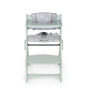 MS Innovaciones Chaise haute Full plus Gris/Turquoise