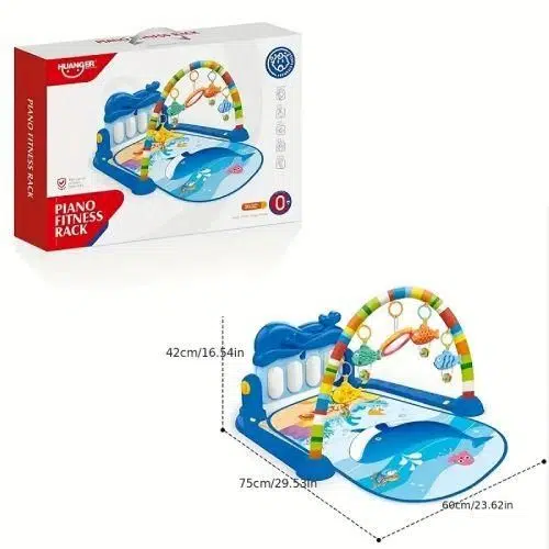 Tapis Musical d’Éveil Huanger – Piano et Hochets Bébé – Image 4