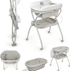 Baignoire et table à langer gris – Ms