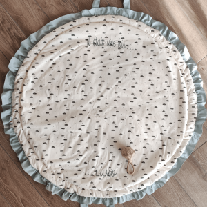 Le tapis d&rsquo;éveil rond bleu