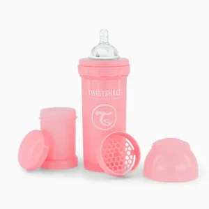 Biberon Anti-Colique Twistshake 260ml 2M+ – Rose