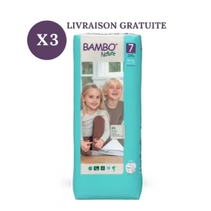 Bambo Nature Pack x3 Couches Écologiques T7 | 120 couches