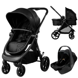 Poussette Trio cabriolet Happy noir – ASALVO