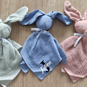 Doudou personnalisé en gaze de coton