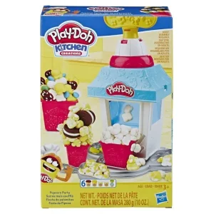 Play-Doh Fête du Pop-Corn – Machine à pop-corn et pâte à modeler E5110
