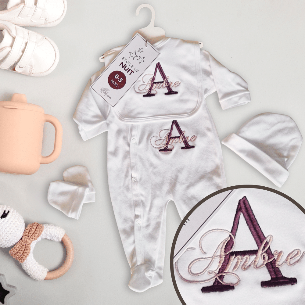 Kit naissance personnalisé avec broderie – Image 6