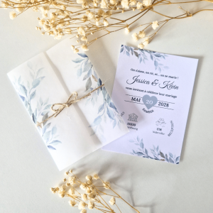 Faire part de mariage – Miranda vert