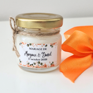 Mini bougie personnalisée à offrir