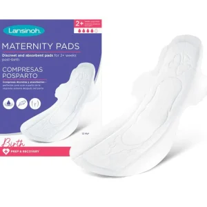Lansinoh Serviettes Maternité Taille M 2 Semaines et Plus – 12 Unités
