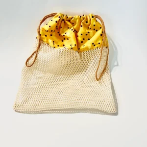 Pochon Filet de lavage en coton bio – 35 x 25 cm