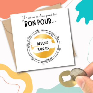 Bon pour… Carte à gratter personnalisée