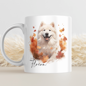 Mug automnal d’Halloween🎃- chien personnalisé