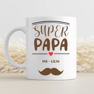 Mug personnalisé – super papa