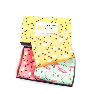 Pack 3 mouchoirs made in France en coton bio certifié GOTS® (25x25cm)