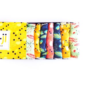 Pack 7 lingettes démaquillantes lavables – Coton bio certifié GOTS® (13x11cm)