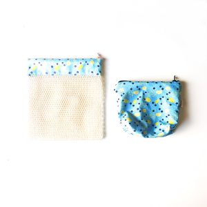 Trousse de transport de soins + Filet de lavage – Coton bio certifié GOTS®