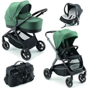 poussette trio  PALI PRATIC Or Rose Verde