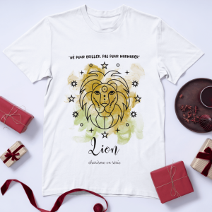 T-shirt astrologique – signe du Lion