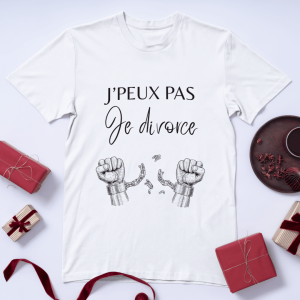T-shirt “J’peux pas, je divorce”