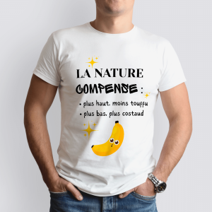 T-shirt homme – la nature compense