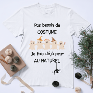 T-shirt Halloween🎃– “Pas besoin de costume”