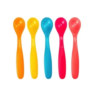 Cuillères Pour Bébé 2ème Âge En Silicone X5 Badabulle
