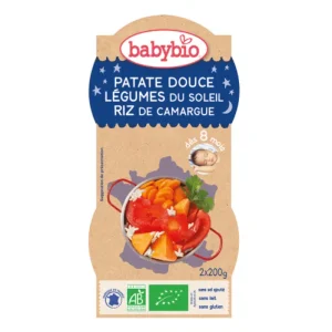 Patate Douce Légumes Du Soleil Riz De Camargue 2X220g – Babybio