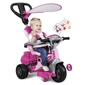 TRICYCLE EVOLUTIF BABY TWIST 360º ROSE – FEBER