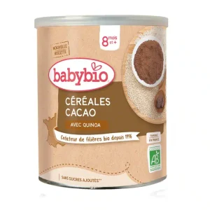 BABYBIO – CEREALES INFANTILES BIO CACAO DES 8 MOIS 220G