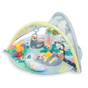 TAPIS D&rsquo;EVEIL JUNGLE TURQUOISE – QKIDS