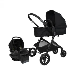 POUSSETTE PIVOT SAFEMAX + SIÈGE AUTO NOIR – EVENFLO