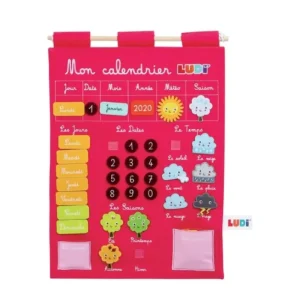 CALENDRIER TISSU ROSE – LUDI
