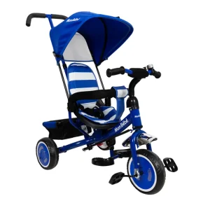 TRICYCLE POUSSETTE EVOLUTIF BLEU – MON BEBE