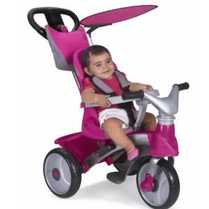 TRICYCLE BABY TRIKE EASY EVOLUTION ROSE – FEBER