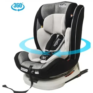 Siège auto Pivotant de la naissance jusqu’à 12ans Isofix – Gris