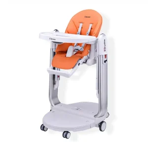 Chaise haute multifonctionnelle 3 en 1 orange – A Demain