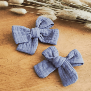 La barrette noeud bleu